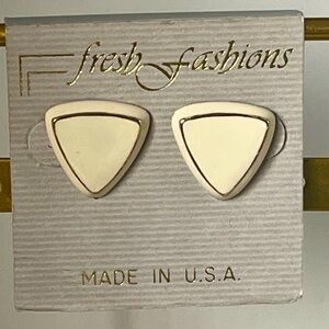 Vintage Baked Ceramic with Gold Inlay